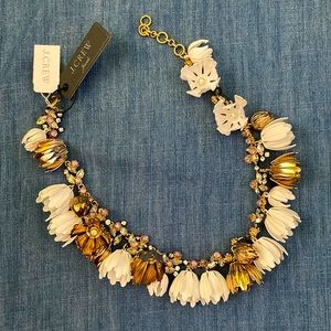 JCrew Floral statement necklace